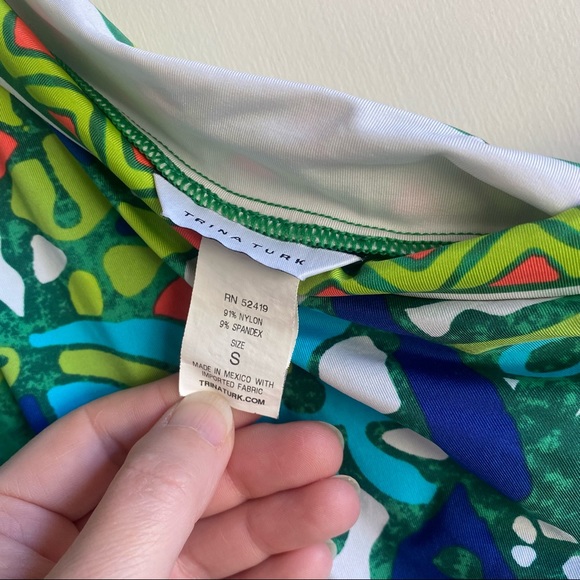 Trina Turk “Bali Hai” Dress Caftan Size S - Picture 9 of 9